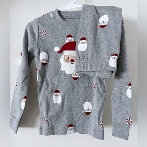 Santa Claus Kids Pajama Set - Gray
